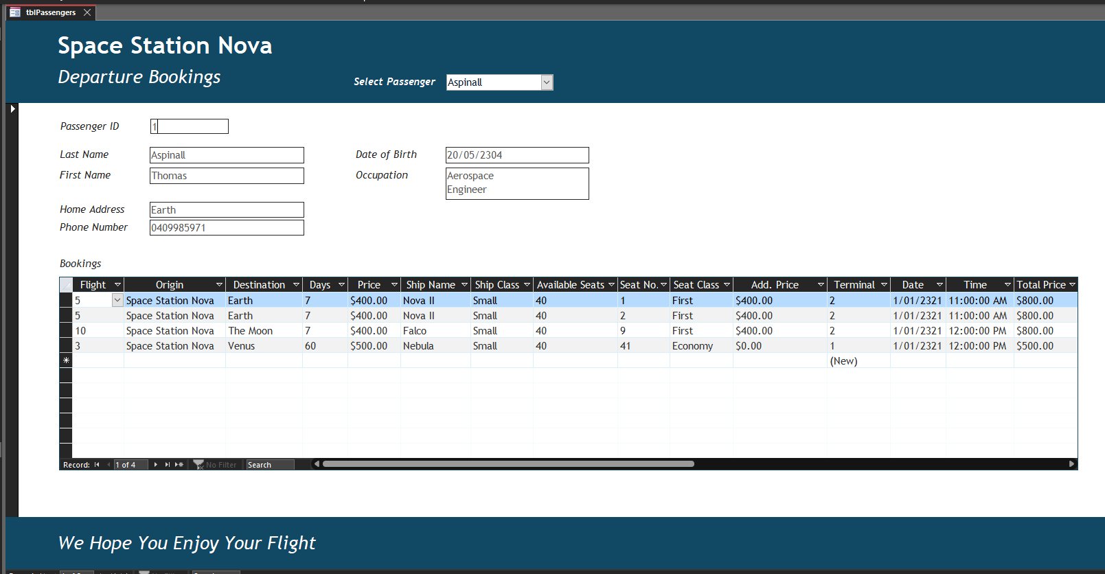 Database Screenshot 3